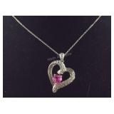 Sterling silver necklace 18in