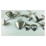 Plated jewelry, bracelets with attached rings,