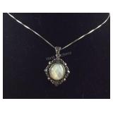 Sterling silver necklace 18in