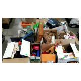 Skid lot: clock, file box, blender, thigh master,