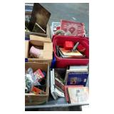 Skid lot: books, framed pictures, CDs, flag,