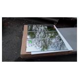 Two pcs of Mirror glass, 34x25.5"