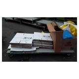 Skid lot with Shipping Boxes, misc. plastic