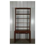 Custom made, very tall desk/shelving combo.