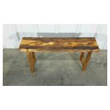 Bench, 9 x 35 x 17, rustic build