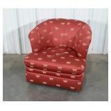 Arm chair, satin like finish, dragon fly motif,