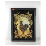 3D country chicken wall plaque, 18x24