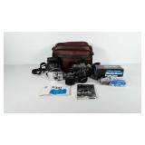 Camera group, includes filters, X-370 auto flash