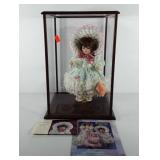 Porcelain doll with case, Gorham