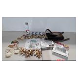 Home decor, brass leaves and butterflies,