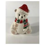 Snow bear cookie jar, Homco 1991