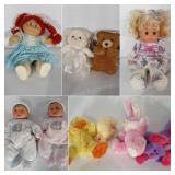 Doll and toy lot. Includes a 1985 Cabbage