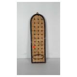 Concrete, metal and tile mosaic style planter