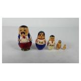 Wooden nesting dolls, 1"-3"