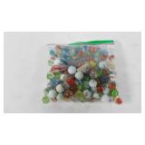 Bag of marbles, includes some shooters
