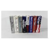 Books, eight hardcover Tom Clancy titles