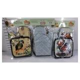 Three new oven mitts