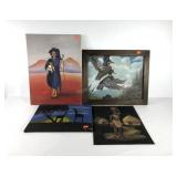 Paintings, Ducks on masonite framed 24x20 and