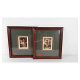 Pair Golf Captains pictures, framed and double