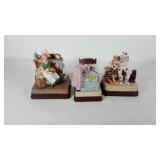 Three Norman Rockwell Music boxes, "The Runaway",