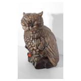Ceramic owl. Stands 21" tall. Condition as shown.