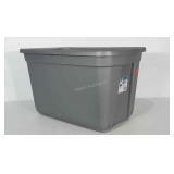20 gallon storage tote with lid.