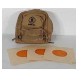 NRA canvas backpack with 4 separate zipping