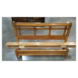 Full size bed frame. Headboard, footboard and