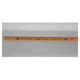 Local advertising John Deere yardstick,