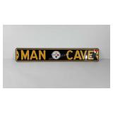 Pittsburgh Steelers metal Man Cave street sign,