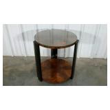 Accent table, glass top, 29" tall