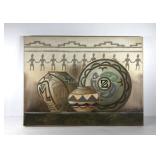 Decor stretched canvas,  reproduction of a James