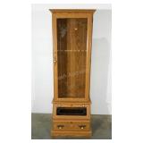 Gun cabinet, includes key, 76" tall