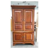 Broyhill two piece entertainment center. Door on