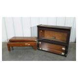 Barrister bookcase parts and pieces. One top, one