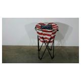 Camp cooler with storage bag, insulated