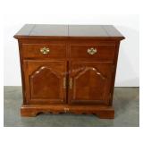 Flip top bar with single drawer and under