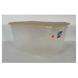 Sterlite 14 gallon storage tote with lid.