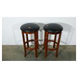 Two bar stools, 29" to seat