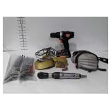 Tool lot, Warrior 18v drill with wall plug