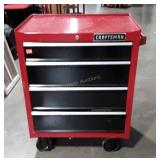 Craftsman 4 Drawer Tool Cabinet, one wheel is