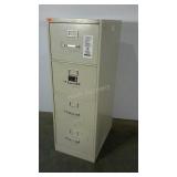 Hon four drawer, legal size file cabinet with
