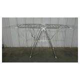 Laundry rack, folds for storage