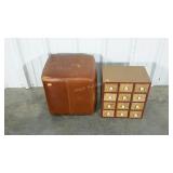 Ottoman and table top storage drawers, ottoman