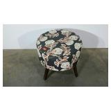Upholstered ottoman, 17"