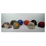 Eight hats, includes Red Dog, Git-er-Done,