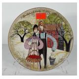 P. Buckley Moss plate, signed and dated, titled