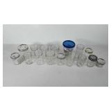 Canning jars with lids, includes Ball Wide mouth