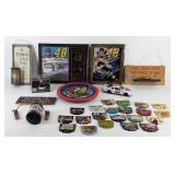 Nascar group, includes Jimmy Johnson plaques,