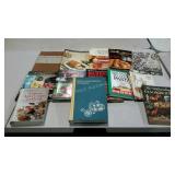 Cookbooks, including some early Martha Stewart